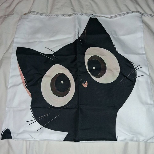 Cat pillowcases set of 2, new, polyester 50x50cm