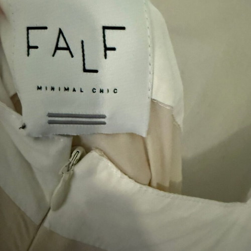 FALF long dress white-beige like new with open back