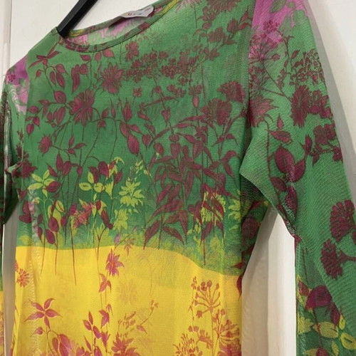 Vintage long-sleeve top multicolor, like new
