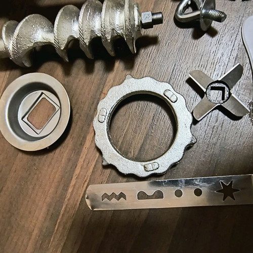 Manual meat grinder new with attachments for sweets