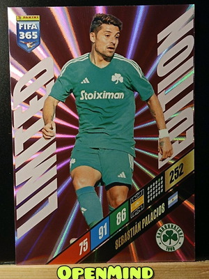 Κάρτα Sebastian Palacios Limited FIFA 365 2024 Adrenalyn XL Παναθηναϊκός καινούργια
