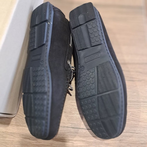 Selected Homme men's moccasins new, dark blue suede