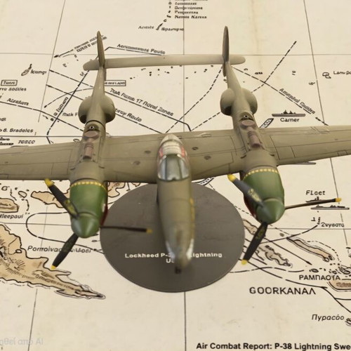 Lockheed P-38 Lightning 1:72 Die-Cast Model Like New