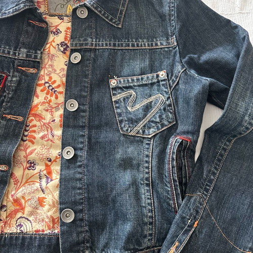 Jeans jacket Ντένιμ Ysatis like new with inner lining and detachable hood