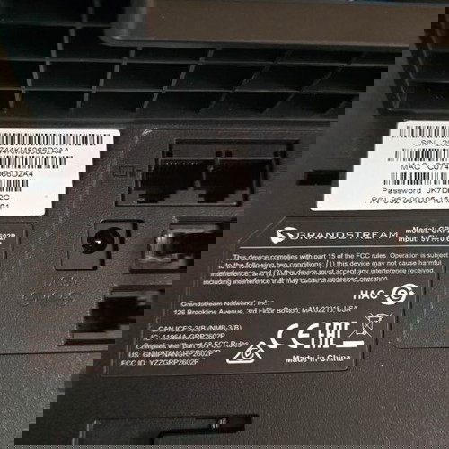 Grandstream GRP2602P Ενσύρματο Τηλέφωνο IP 4 γραμμών Μαύρο