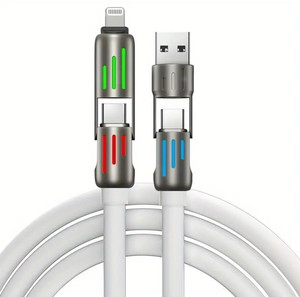 100W 4-σε-1 Καλώδιο USB Φόρτισης & Δεδομένων – Γρήγορη Φόρτιση | (Καινούργιο) iPhone, Samsung, Xiaom