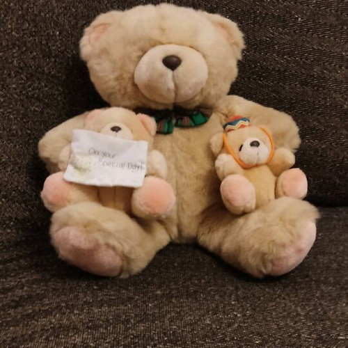 Forever Friends 3 plush bears like new Andrew Brownsword