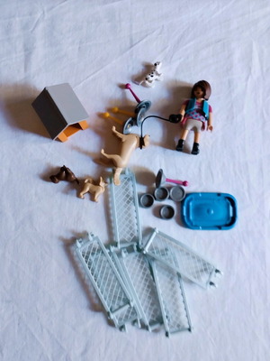 Обучител на кучета Playmobil употребяван, всички заедно