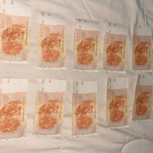 Set of 10 200 Drachma banknotes 1996 Rigas Feraios like new