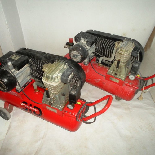 Air compressors used 3HP, set of 2 with air hoses