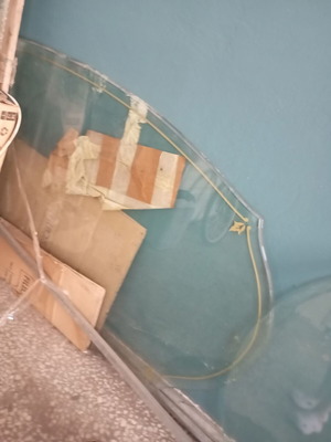Versage glass top for dining table, new