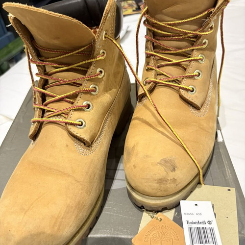 Timberland 6-Inch Premium Boots 10061, made in USA, wheat yellow nubuck