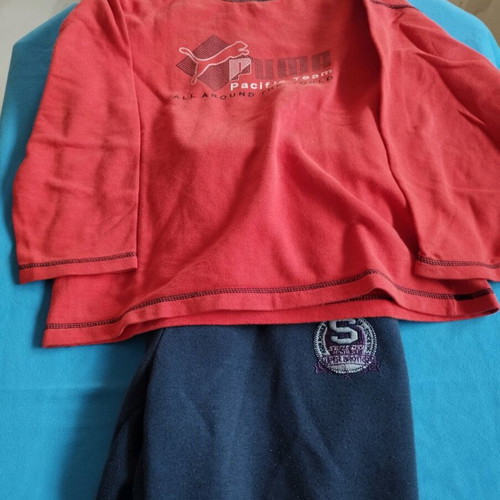 Set of 3 branded boys' shirts No 10-12 like new with free tracksuit