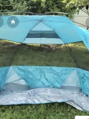 Beach canopy tent for 3 people like new, 230x130x135 cm