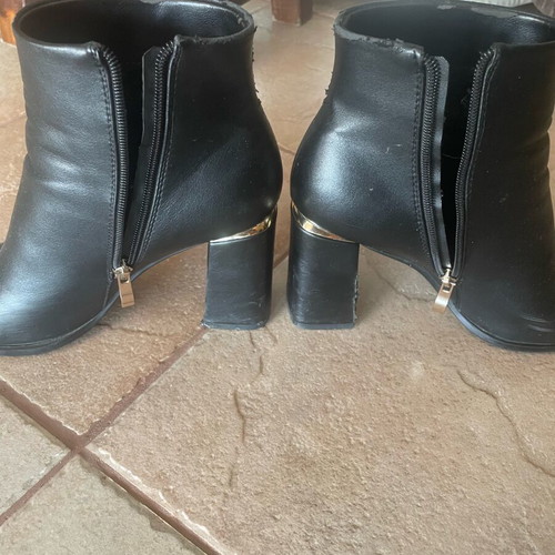 Exe ankle boots used, size 41, black and gold