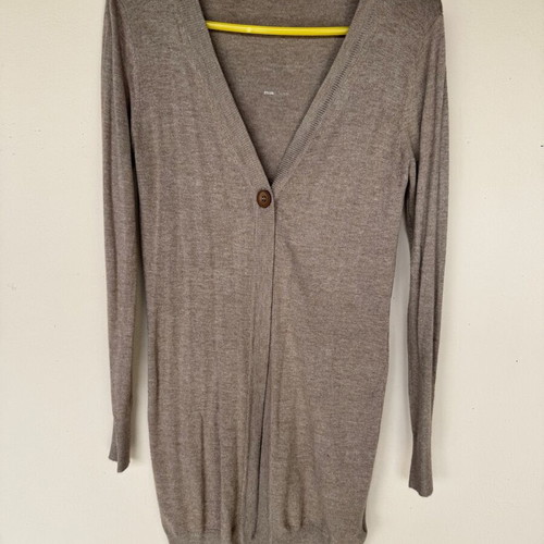 Porta Fortuna long cardigan S/M like new, beige brown