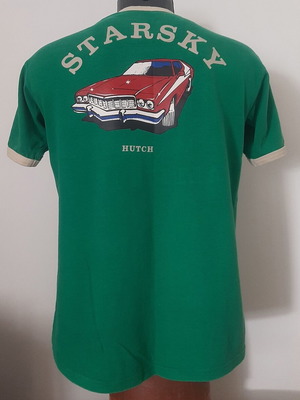 Starsky & Hutch Ringspun Allstars vintage t-shirt medium used, green