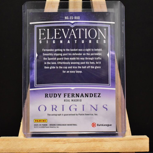 Rudy Fernandez Elevation Signatures /10 Panini Origins Euroleague card