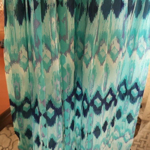H&M dress used, turquoise, size 34