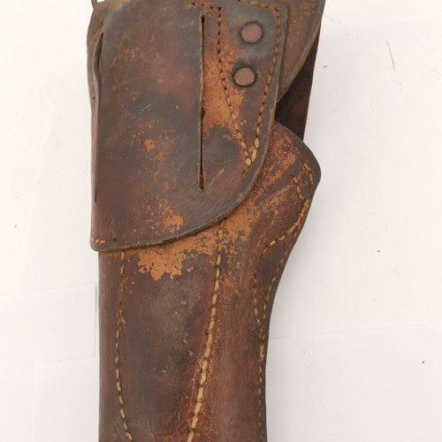 Leather holster for officer's pistol from World War II used
