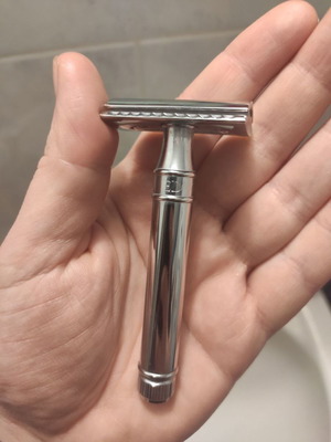 Ξυραφάκι Ασφαλείας Edwin Jagger Chrome DE89BL σαν καινούργιο
