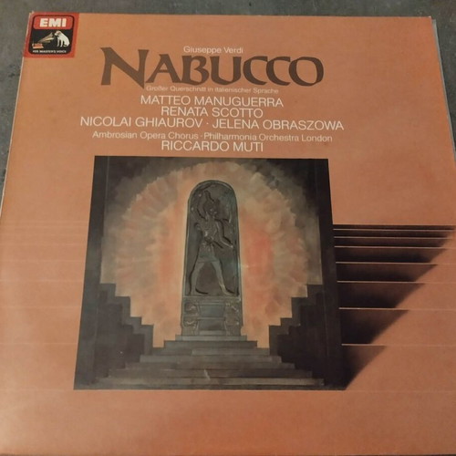 Verdi Nabucco vinyl LP album, classical opera