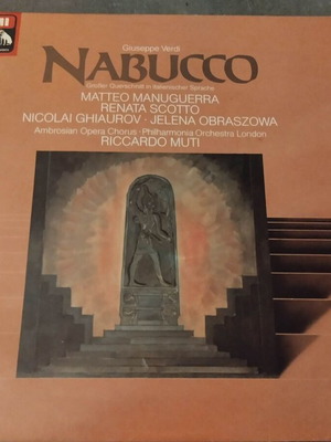 Verdi Nabucco vinyl LP album, classical opera