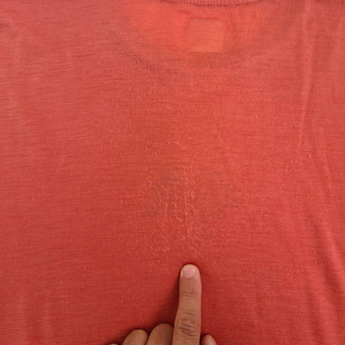 OCK men's t-shirt used, merino wool blend, size XL, red