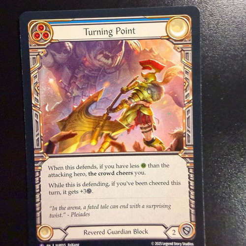 Turning Point Super Slam card like new, Flesh & Blood