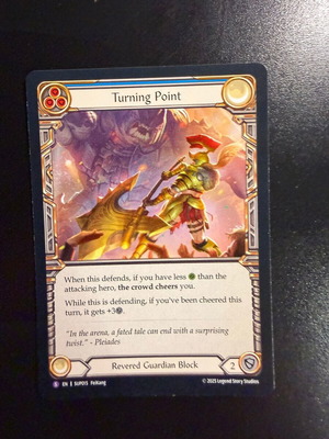 Turning Point Super Slam card like new, Flesh & Blood