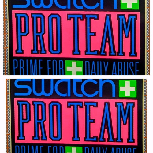 Swatch collectible vintage stickers from the 90s, new, set of 2
