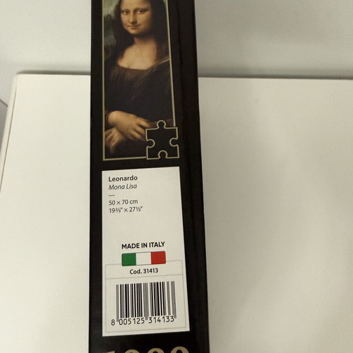 Clementoni Puzzle 1000 Pieces Mona Lisa Leonardo like new