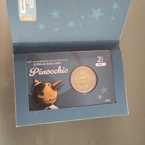 Coincard Italy 2026 Pinocchio new, limited edition 10000