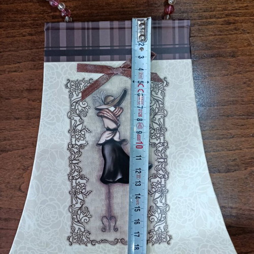 Large hardcover notebook with beaded handle new