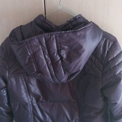 Sisley short jacket with down, like new, size S-M, purple