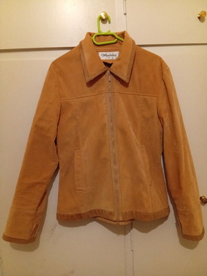 Suede Kastori Jacket Brown like new with zipper size M
