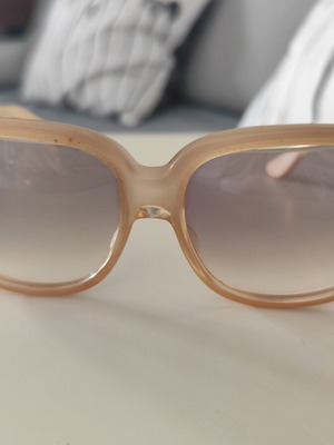 Emmanuelle Khanh Sunglasses vintage used with 3D floral insets and protruding lenses