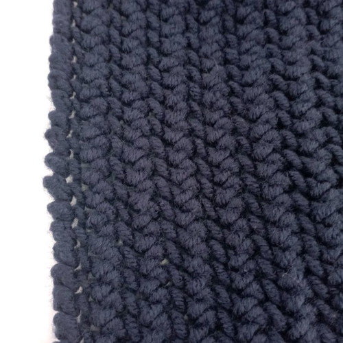 Knitted handmade men's scarf blue new