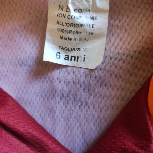 Roma collectible jersey like new, Totti 10, size 6
