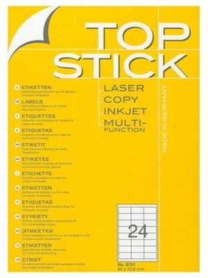 Top Stick label sheets new, pack of about 100