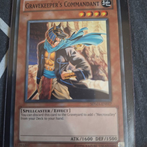 Gravekeeper's Commandant Yu-Gi-Oh! card like new, vintage