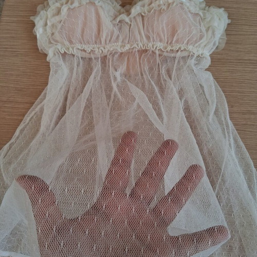 Victoria's Secret Babydoll lingerie size 36B like new, white