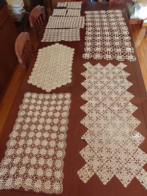 Handmade knitted set like new