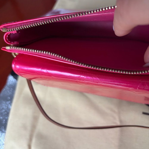 Louis Vuitton Mott Vernis shoulder bag like new, fuchsia