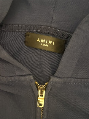 Amiri jacket like new, size large, blue washed