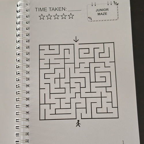 Maze Game activity book for children aged 3-6 new, spiral