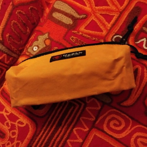 Urban Sportsgear travel toiletry bag orange new with 3 compartments