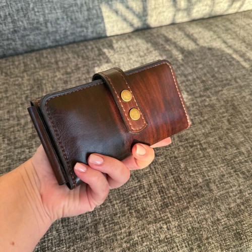 Handmade leather tobacco pouch