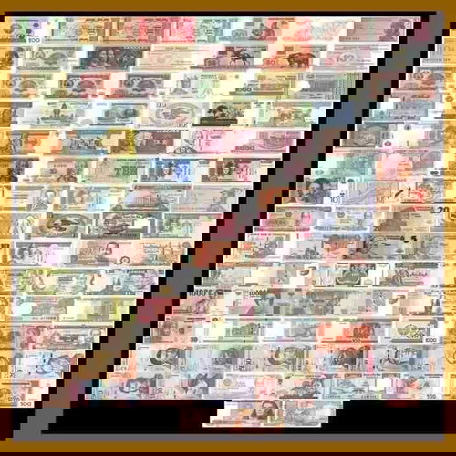 Χαρτονομίσματα ακυκλοφόρητα, πακέτο 100, καινούργια