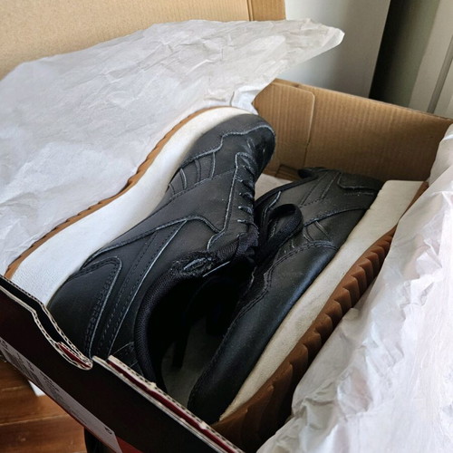 Reebok Royal Glide Ripple Double sneakers used, black/white, size 38
